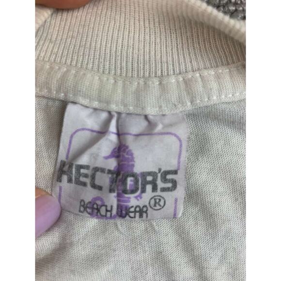 Hectors Men Large Vintage 90's Plaid Tazmanian Devil Puerto Vallarta Mexico - Picture 4 of 12